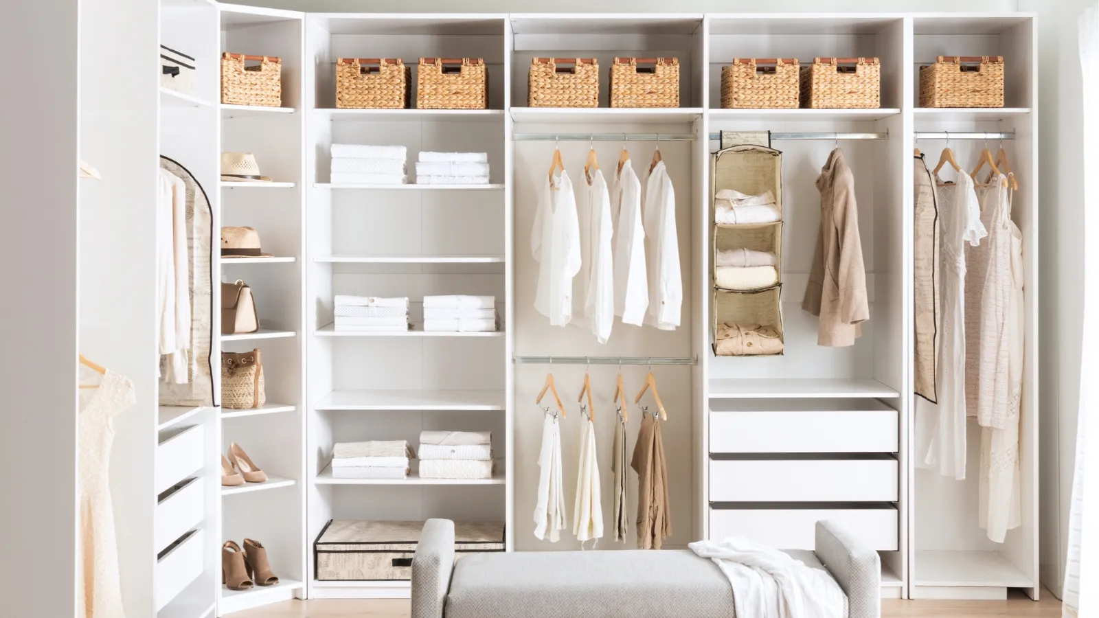 Crowded Hanging Rails - Create Room With Better Sorting